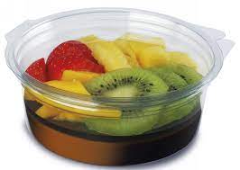 A-pet bakje Olipack 401 / Afscheurbaar deksel 120x67mm, 400ml (13.5oz), glashelder (480st/doos)