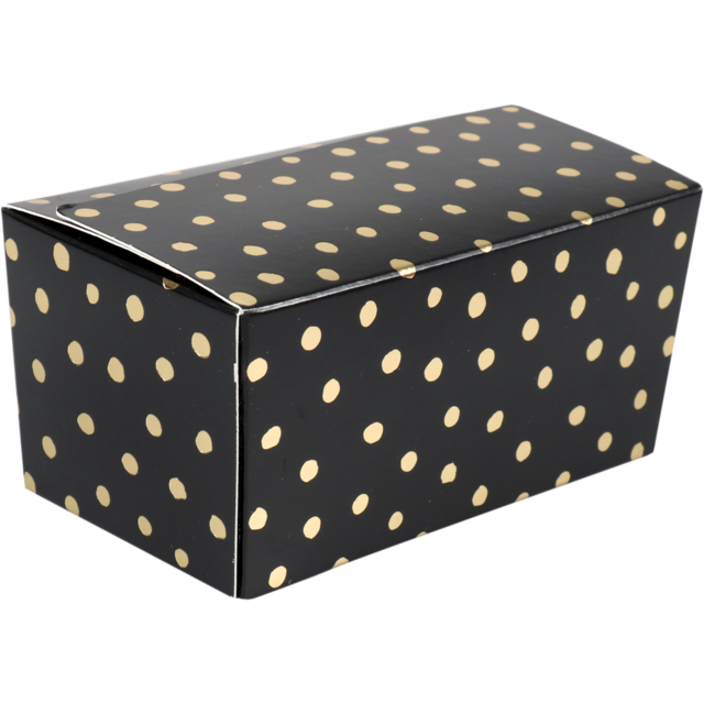 Ballotin Party Dots Zwart 250gr (per stuk)