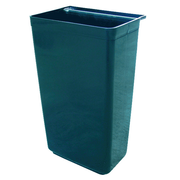Large bucket for service trolley 37x22x50,5cm Black PP (per stuk)