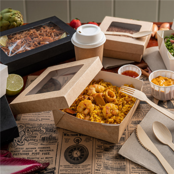 Small Boxes with lid The Pack 12x12x5cm Natural Kraft (25st/pak)