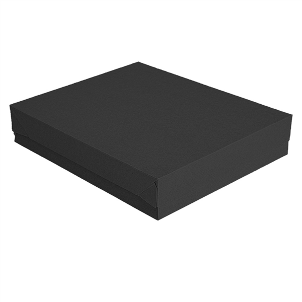 Trays + Lids "The Pack" 40,5x30,5x6cm Black Cardboard (50st/pak)