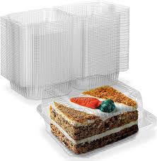 Gebaksdoos / Hinge tray cont.OPS 50BH100 Patisseriedozen Clear 210x210x100 50BH100