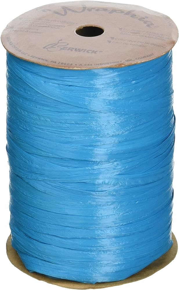 Wraphia Matte Aqua 100 yds A50123