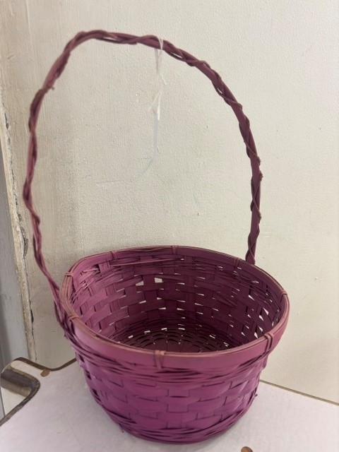 Mandwerk / Basket dia=8.5" Spring assorti colors