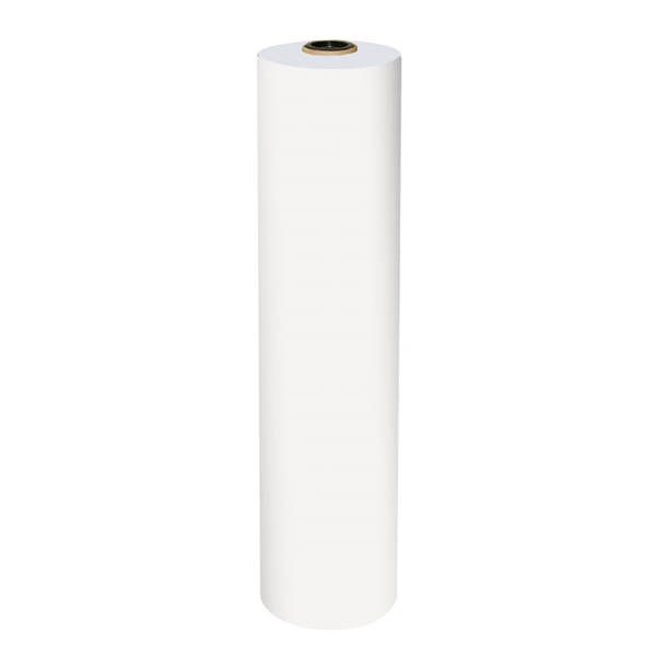 Wrapping kraft paper white on roll / 35g/m2 / 62cm breed / 10kg (Per rol)