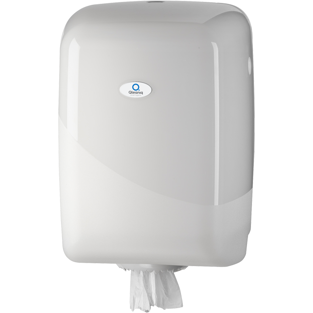 Qleaniq Dispenser Poetsrol  Centerpull (wit) / per stuk