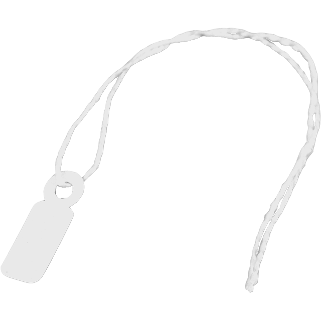 Hang etiket met koord rh. 382 / 7x19mm 1000st/ds