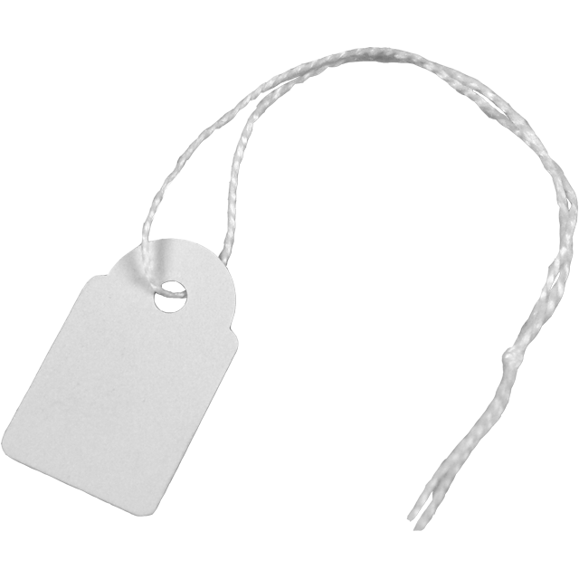 Hang etiket met koord  rh. 392 / 36x53mm 500 st/ds