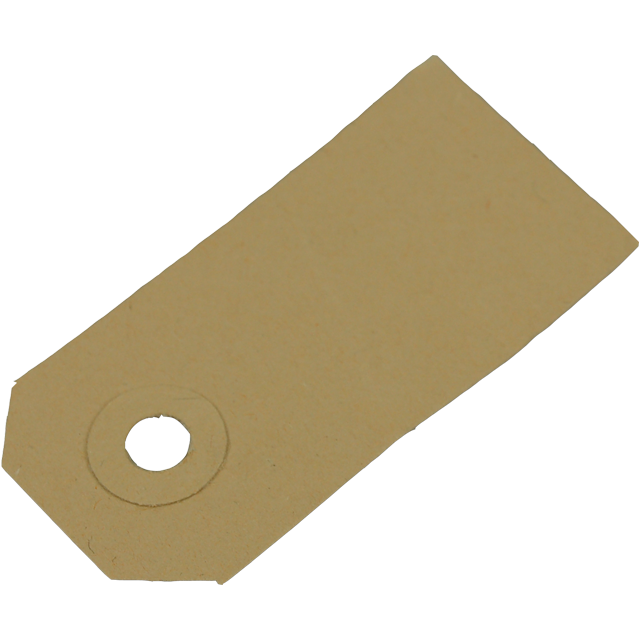 Bruine labels 38x80mm (1000st/doos)