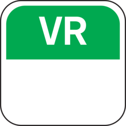 FoodSecure Daglabel VRIJ 25x25mm Groen (per rol)