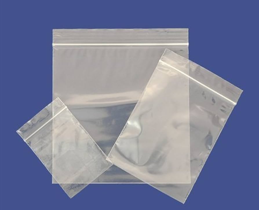 Ziplock Bags .002 mil clear 5x8" 1000st