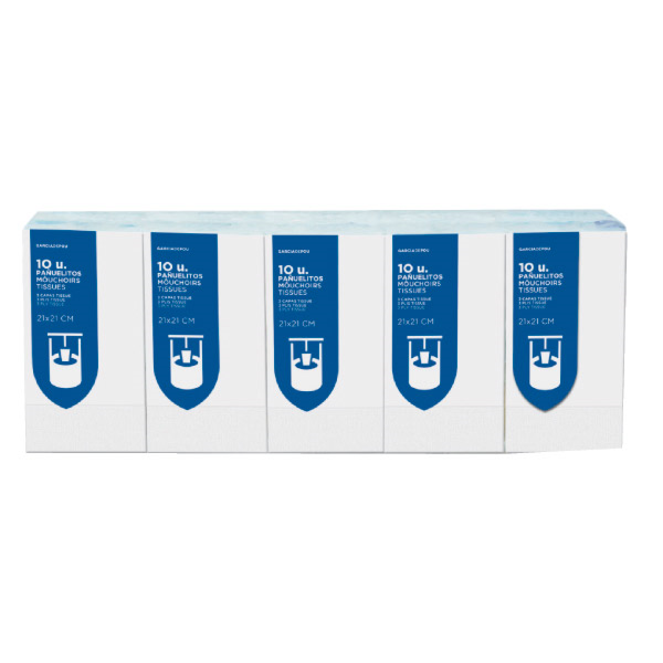 Pocket Tissue / Papieren zakdoekjes (10pakjes a 10st)