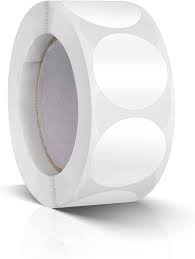 Zelfklevende papieren etiketten 1000 st Wit Rond 1" (25 mm)