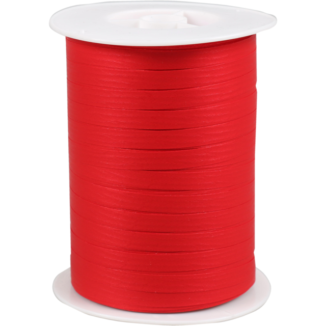 Krullint paper-look rood 7mm x 250mtr (per spoel)