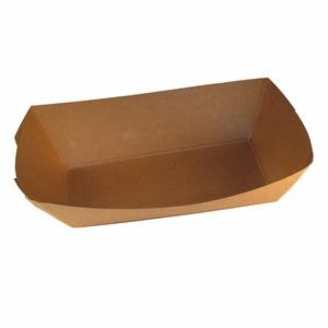 Food Tray 3 LB Eco- Natural Kraft 500/cs (in een doos  2x250)