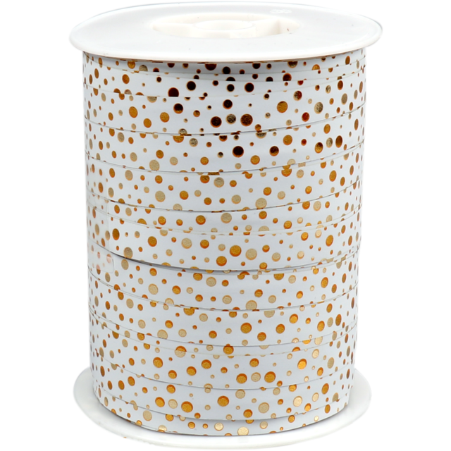 Krullint Sochi 10mm/250m creme/goud (per rol)