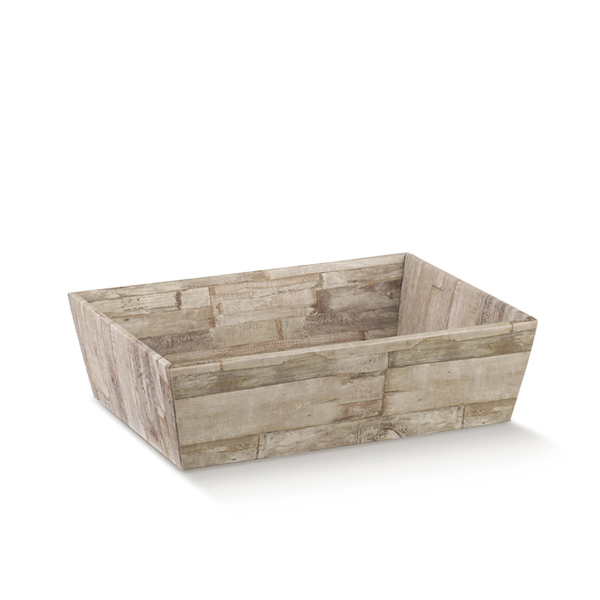 Baskets 29x21x9cm Wood Cardboard (per stuk)