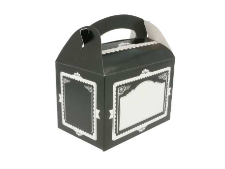 Gable Box "Vintage" 17x16x10cm Black (50pcs/pc)