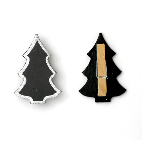 Mini Blackboards "Fir-Tree shape" 6x4cm (6stuks/pak)