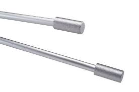 Vaandelstok 95cm metal look t.b.v. Banner (2st/set)