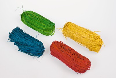 Raffia Streng 50gr Geel