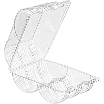 6 Cavity Donut Clamshell 8,25 x 5 x 3,25" (192pcs/cs)