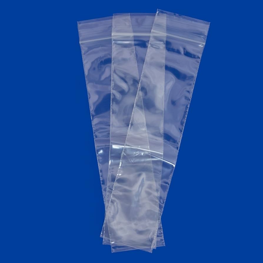 Ziplock bags 002mil clear 2x8" 1000st