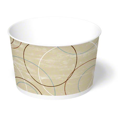 Ice Cream Cups Paper -Champagne Design-  12 oz (1000pcs) #DFR12