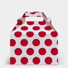 Rouge Dots Box Wit/Rood bal 100 st/ds 6x4x4