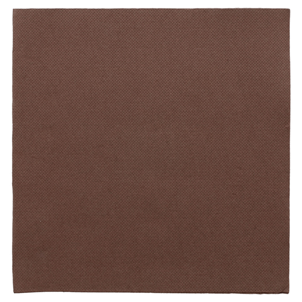 Napkins Double Point Chocolate 20x20cm 1/4-fold (24x100pcs/cs)