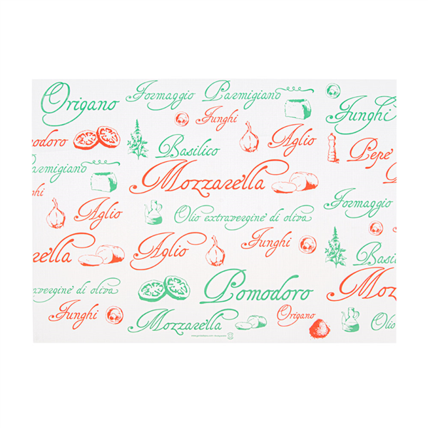 Placemats "Snack" 31x43cm Pizza / White Cellulose (4x500pcs/cs)