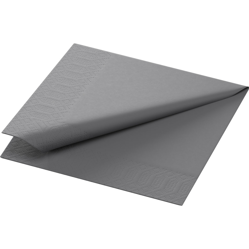 Napkins 2-ply Cocktail Granite Grey 24x24cm 8x300st/ds