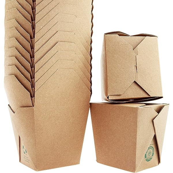 16oz. Smart Serve Wire Pail (Earth/Kraft) Fold-Pak/Take-out bakjes met draadhandvat (500st/doos)