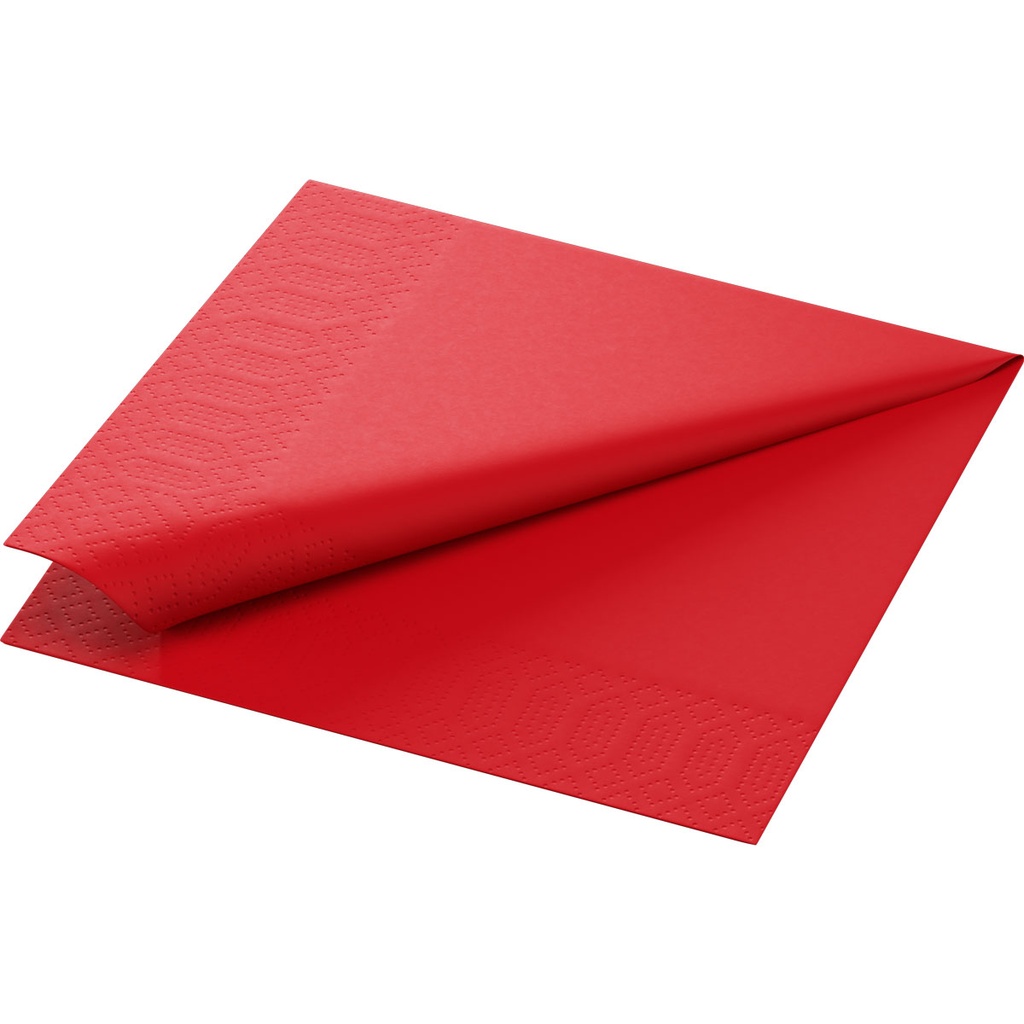 Napkins 2-ply Red 33x33cm 2-ply 16x125 (2000)st/ds