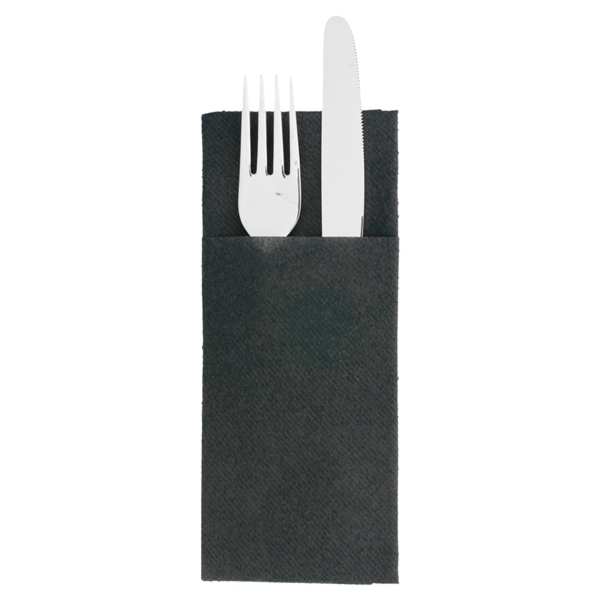 Napkins Airlaid Kangurito Black (small) 33x40cm (14x50st/doos)