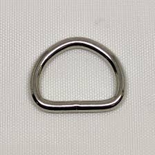Nickel Finish D-Ring Silver 1" A27025