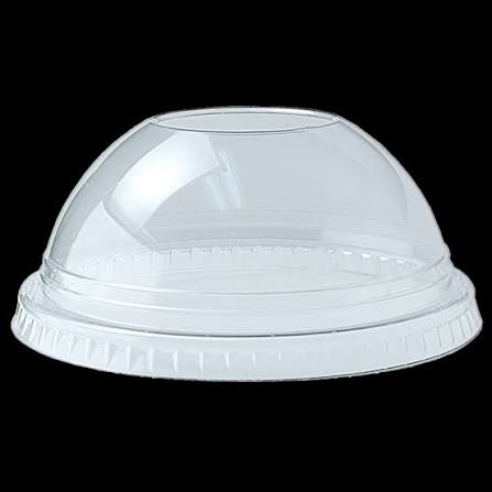Plastic dome lid voor Alu. cup round 4 oz # 341 (1000st/doos)