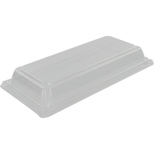 Deksel sushi tray 166x85x22mm / OPS trans 600st/ds