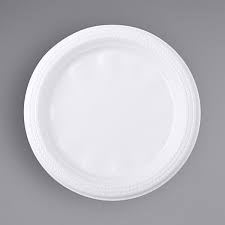 Plastic plate 9" Sterling Choice White 10x50 pcs/cs
