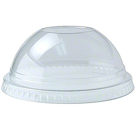 Dome Lid  PLA Clear with hole Clear 12oz /20oz (1000st/doos) #DLGC12/20