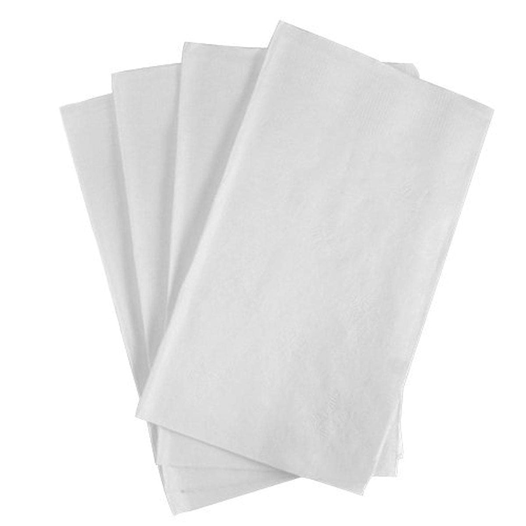 Dinner Napkins White 2-ply  1/8 gev. 15x17" (20x150=3000st/ds)