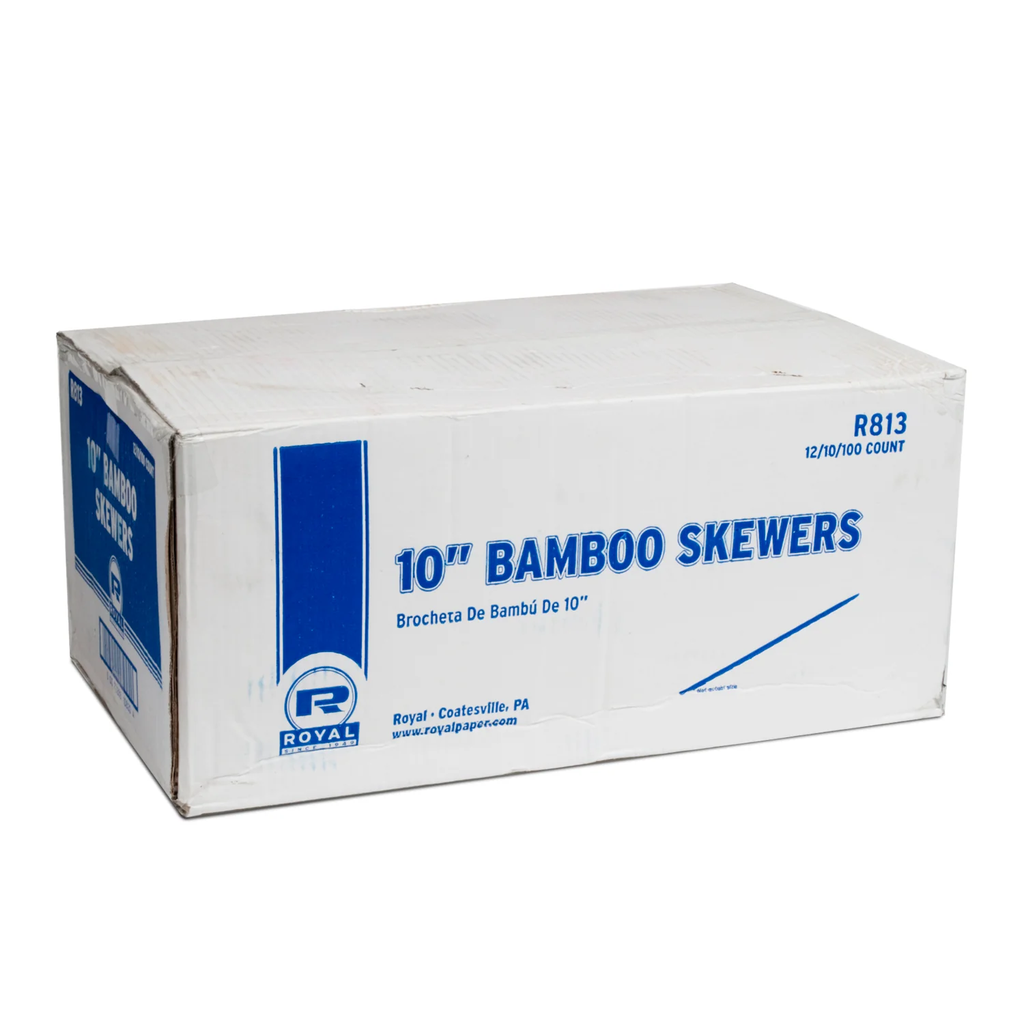 Saté stokjes / Skewers Bamboe prikker 10" / 250mm  (12x1000st/doos)