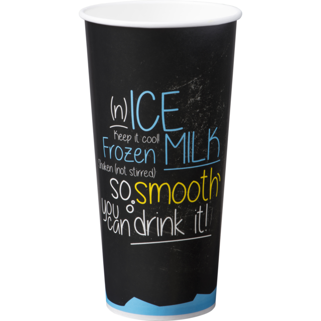 Milkshake beker "Ice is (N)ice" 22oz./500ml (50st/pak)