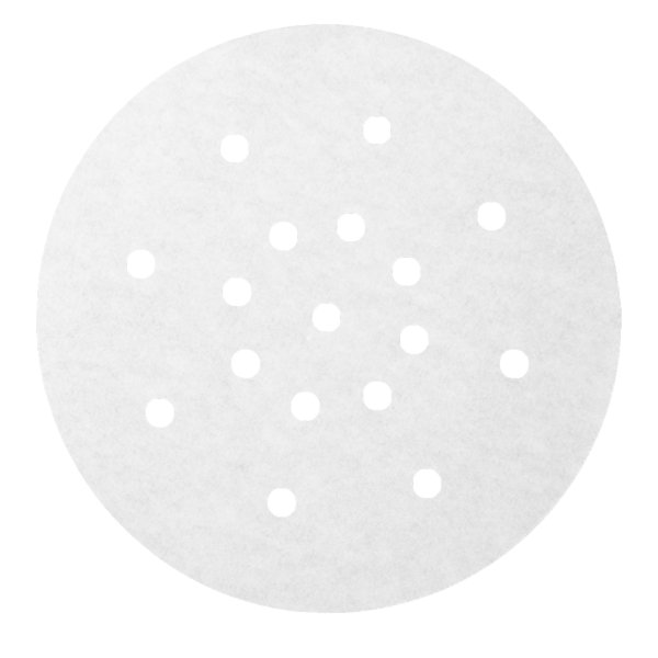 Dim-Sum Perforated Liners for 183.05 Diam. 17cm White Greaseproof Parch (250st/pak)