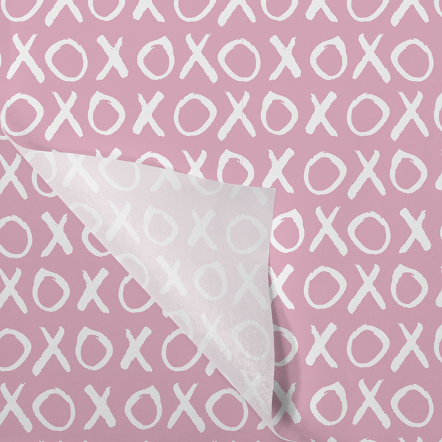 Tissue / Zijdevloe XOXO 50x70cm (100st/pak)