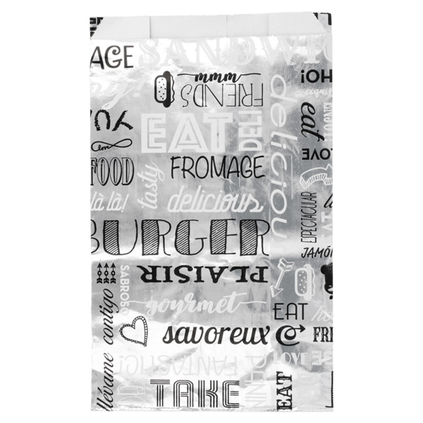 Bags for Burgers "parole" 14+7x22cm (500st/pak)