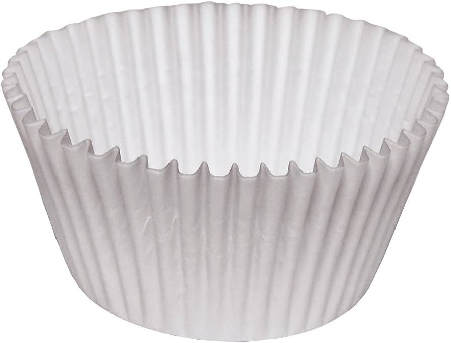 Baking cup 4-1/2" Wit 4.5x2x1.25" 500 pcs/cs