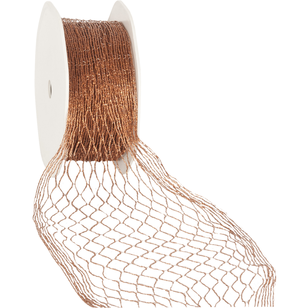 Lint stretch net koper 25/80mm x 10mtr (spoel)