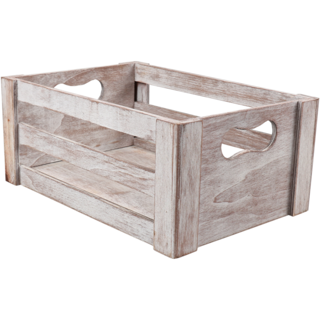 Houten Krat met handvat 29.5x20x12.5cm (per stuk)