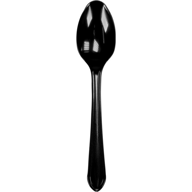 Reusable Lepel PP Zwart 17cm (50st/zak)